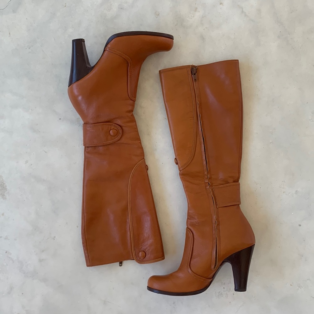 Vintage Leather Boots Made in Spain